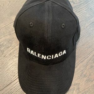 Balenciaga Cap Black Authentic Adjustable